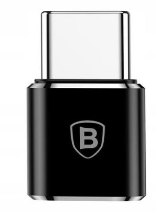 Adaptér Baseus z microUSB na USB-C černý