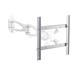 Adaptér VESA 100x100 -> 100x200 / 200x200, nastavitelný, stříbrný