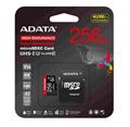 ADATA MicroSDXC karta 256GB High Endurance UHS-I C10 V30 A2 (R:100/W:85 MB/s) + SD adaptér