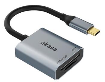 AKASA USB 3.2 Type-C Dual čtečka karet