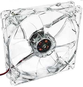 Akyga System fan 12 cm LED red AW-12A-BR Molex 120x120 mm
