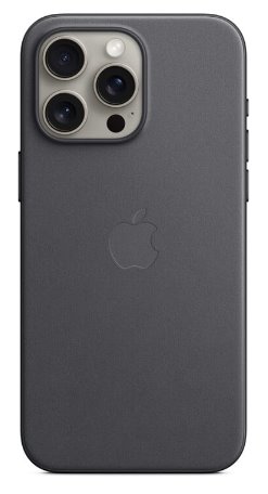 Apple kryt z tkaniny FineWoven s MagSafe na iPhone 15 Pro Max, černá