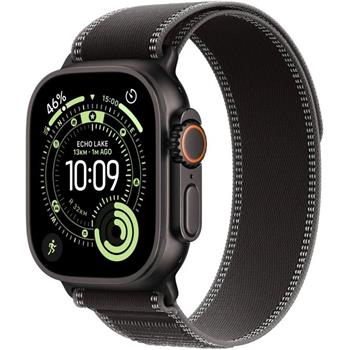 Apple Watch Ultra 3 (2025) 49mm Černý titan s černým/uhlovým trailovým tahem M/L