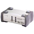 Aten 2-port KVMP USB+PS/2, usb hub, audio, 1.2m kabely CS-1732A