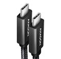 AXAGON BUCM32-CM20AB, SPEED+ kabel USB-C <-> USB-C, 2m, USB 3.2 Gen 2, PD 100W 5A, 4k HD, ALU, oplet