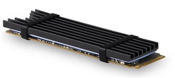AXAGON CLR-M2L3, hliníkový pasivní chladič pro M.2 2280 SSD, výška 3 mm