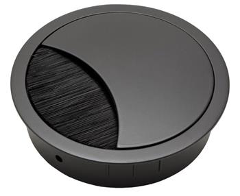 BACHMANN Systém LOOP ROUND, průchodka do stolní desky, černá