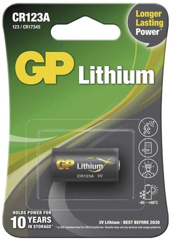 Baterie GP CR123A 1ks