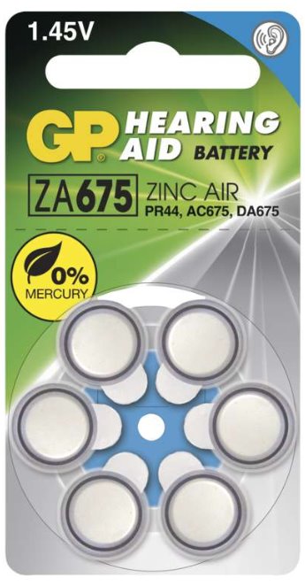 Baterie GP ZA675 6ks