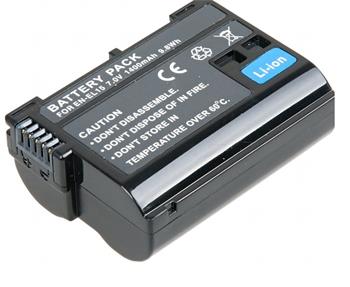 Baterie T6 power Nikon EN-EL15, 1400mAh, černá