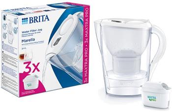 Brita Marella 2,4 l konvice bílá včetně 3 ks filtrů Maxtra Pro