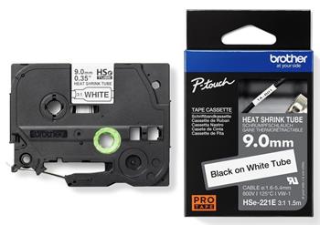 Brother HSe-221E bužírka bílá / černá (9 mm)