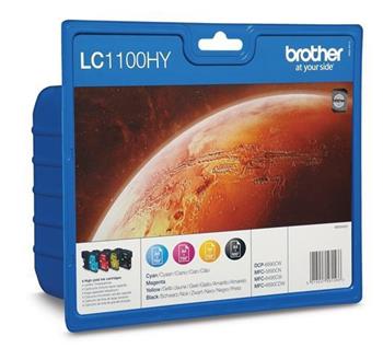 BROTHER LC-1100HY-Bk,C,M,Y sada náplní pro DCP-6690