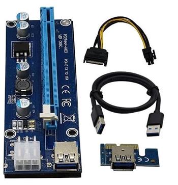 C-TECH riser karta RC-PCIEX-01C pro těžbu kryptoměn