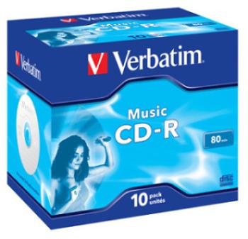 CD-R 80 min. Verbatim audio LIVE IT!, 10ks/pack