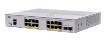Cisco CBS350-16P-E-2G-EU, 16xGbE, 2xSFP, PoE+, 120W