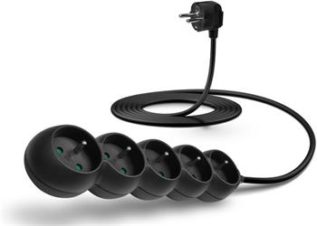 CONNECT IT CES-1324-BK Prodlužovací přívod 3m 5 zásuvek, černý