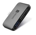 CONNECT IT CompactPRO externí USB-C hub + čtečka karet ANTRACITOVÁ