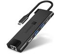 CONNECT IT Multi5in1 USB-C hub, 5v1 (USB-C, 2xUSB-A, HDMI, RJ45), externí, antracitová