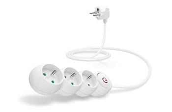 CONNECT IT prodlužovací kabel 230 V, 3 zásuvky, 1,5 m, s vypínačem (bílý)