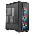 CoolerMaster case MasterBox 520 Mesh, ATX, bez zdroje, průhledná bočnice, černá