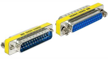 Delock adaptér Sub-D 25 pin samec > samice šetřič portu