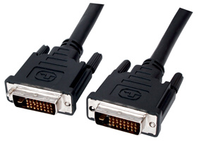 DVI kabel, DVI-D dual link, M-M, 1m