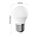 Emos LED žárovka Basic Mini Globe / E27 / 5,5 W (40 W) / 470 lm / teplá bílá