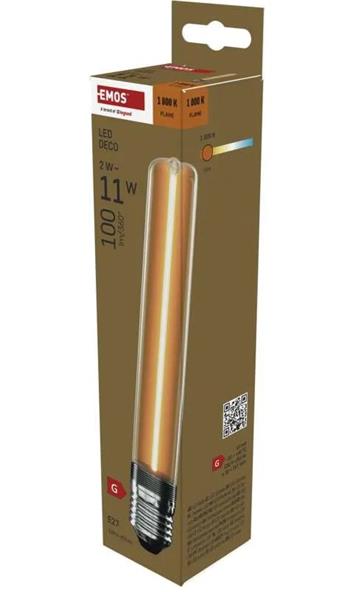 Emos LED žárovka DECO T30/ E27 / 2 W (11 W) / 100 lm / flame