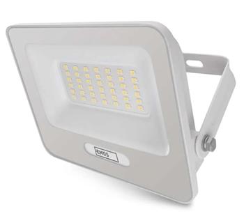 Emos ZS2234W LED reflektor GLARO 30W, bílý, IP65, 3000 lm, neutrální bílá