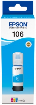 Epson 106 EcoTank Cyan ink bottle