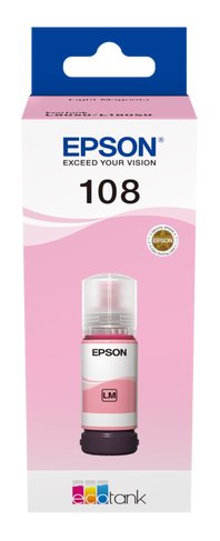 Epson 108 EcoTank Light Magenta ink bottle