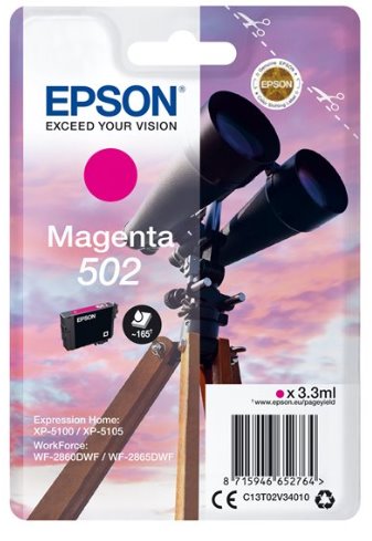 EPSON singlepack,Magenta 502,Ink,standard