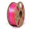 Filament GEMBIRD, PLA, 1,75mm, 1kg, silk rainbow, červená/fialová