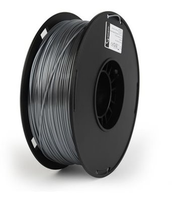 Filament GEMBIRD, PLA PLUS, 1,75mm, 1kg, stříbrná