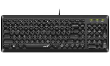 Genius Slimstar Q200 USB černá, klávesnice, tichá