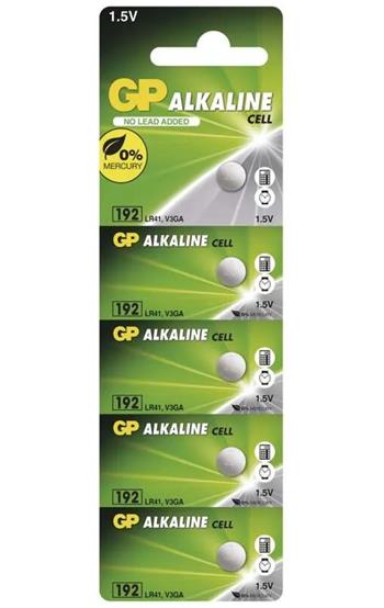GP 192F (LR41) baterie 5ks
