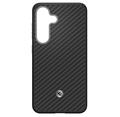 GP-FPS936PGA Samsung by Spigen Enzo Aramid Magnetický Kryt pro Galaxy S25+ Black Silver