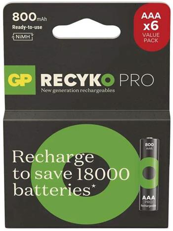 GP ReCyko Pro Professional AAA (HR03) mikrotužka, 6 pack