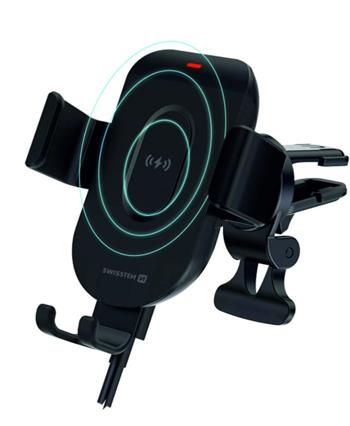 GRAVITY DRŽÁK DO VENTILACE AUTA S BEZDRÁTOVÝM NABÍJENÍM 15W SWISSTEN S-GRIP GW1-AV5