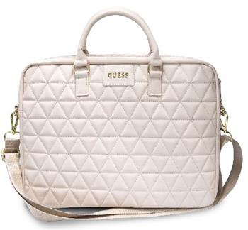 Guess Quilted Taška pro Notebook 15" Pink