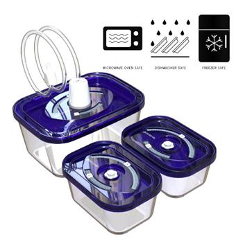 Guzzanti GZ 3061 vakuovací dózy, set 3 ks