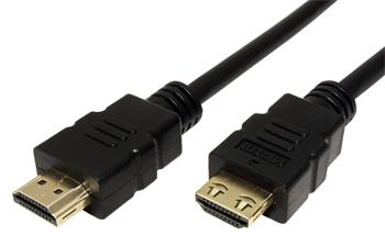 High Speed HDMI kabel s Ethernetem, Ultra-HD, 4K, HDMI A(M) - HDMI A(M), západky, černý, 7,5m