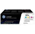 HP 201X 3-pack High Yield C/M/Y Original LJ Toner Cartridges, CF253XM