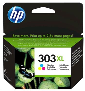 HP 303XL High Yield Tri-color Ink Cartridge, T6N03AE