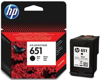 HP 651 Black Original Ink Advantage Cartridge, C2P10AE