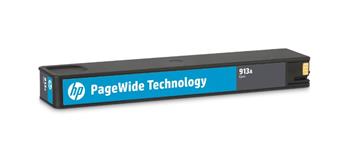 HP 913A Cyan Original PageWide Cartridge, F6T77AE