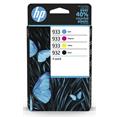 HP 932 Black / 933 CMY Original Ink Cartridge 4-Pack 6ZC71AE