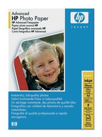 HP Advanced Photo Paper, Glossy, A4, 25 listů, 250 g/m2