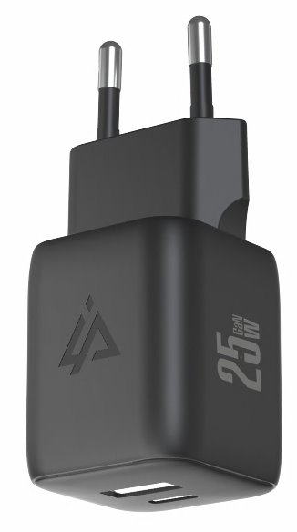 iPEAX GaN síťová nabíječka 25W (USB-C + USB-A) černá